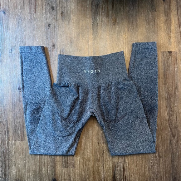 NVGTN Charcoal Gray High-Waisted Skinny Leggings - Picture 6 of 6